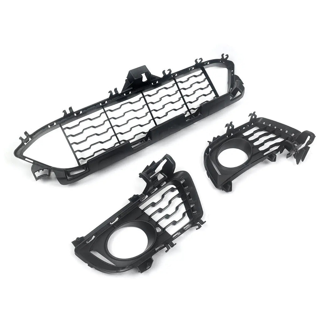 FOR 2013-2019 BMW 3 SERIES F34 GT M SPORT FRONT BUMPER GRILLE & FOG LIGHT COVERS