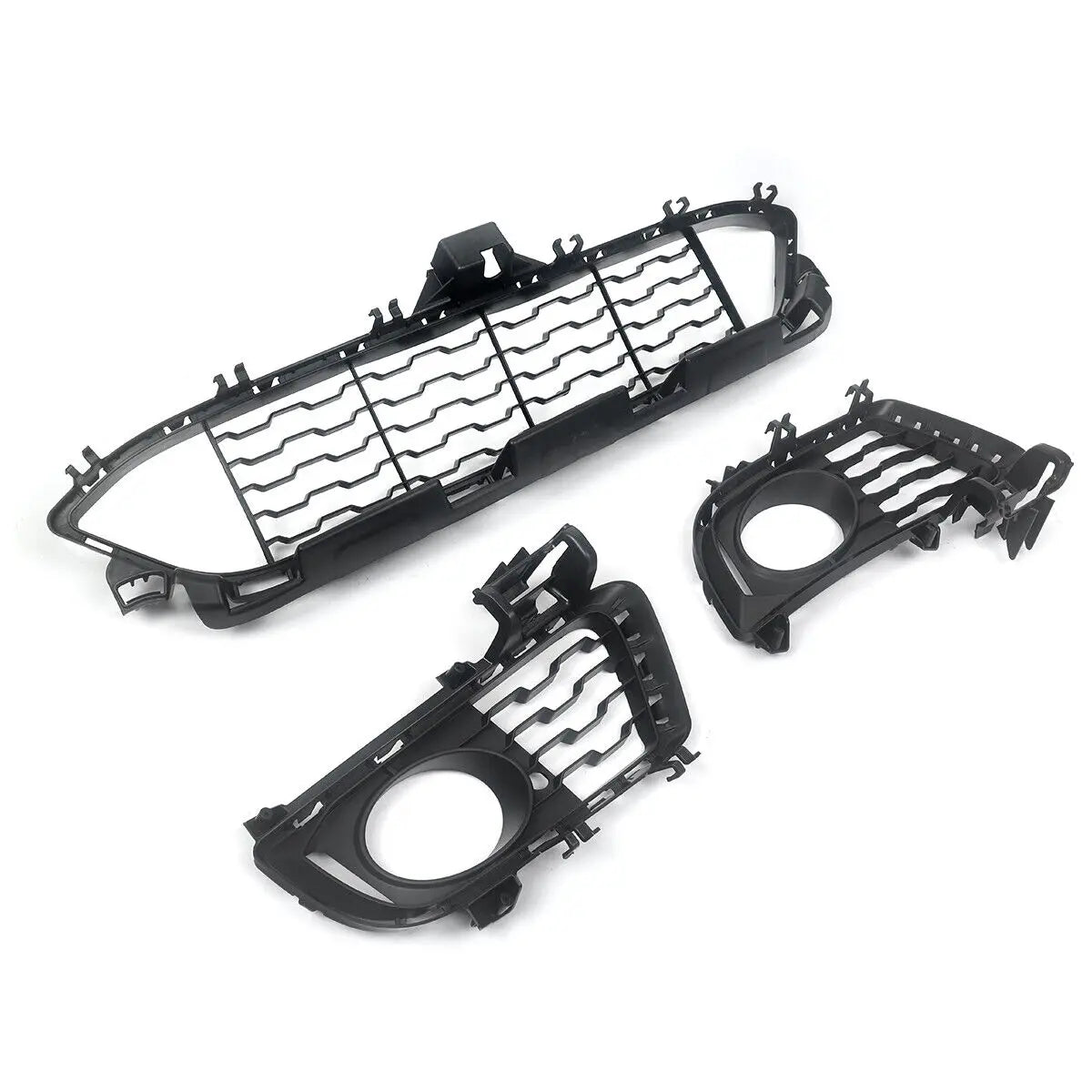 FOR 2013-2019 BMW 3 SERIES F34 GT M SPORT FRONT BUMPER GRILLE & FOG LIGHT COVERS