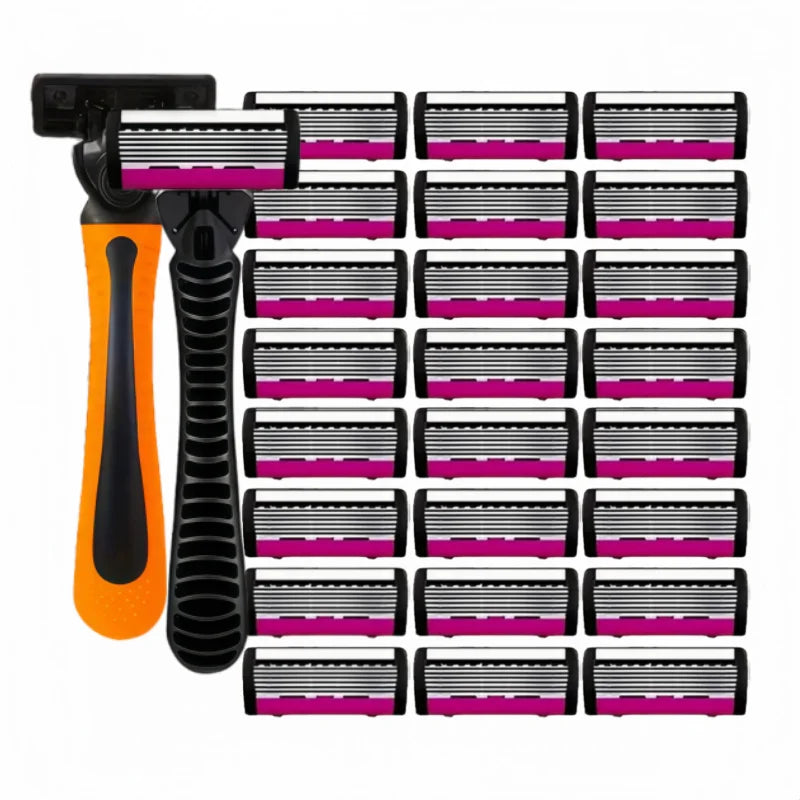 High-quality men's razor with anti-slip handle, sharp blade, smooth and durable. A must-have manual razor for men