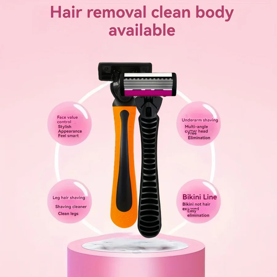 High-quality men's razor with anti-slip handle, sharp blade, smooth and durable. A must-have manual razor for men