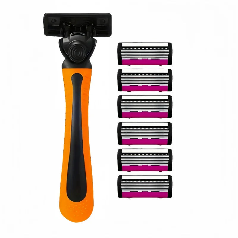 High-quality men's razor with anti-slip handle, sharp blade, smooth and durable. A must-have manual razor for men