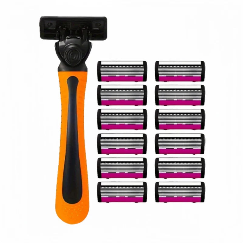 High-quality men's razor with anti-slip handle, sharp blade, smooth and durable. A must-have manual razor for men