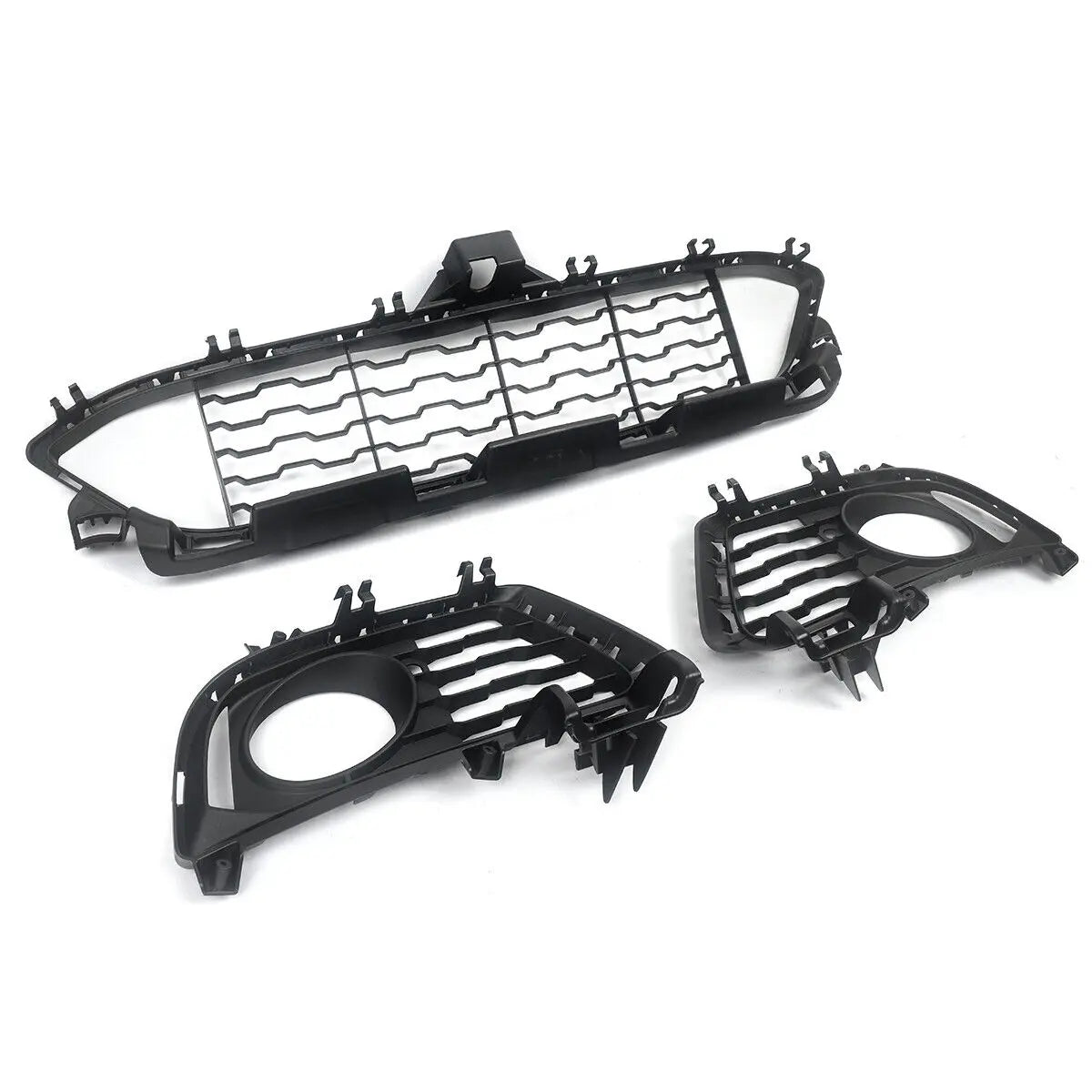 FOR 2013-2019 BMW 3 SERIES F34 GT M SPORT FRONT BUMPER GRILLE & FOG LIGHT COVERS