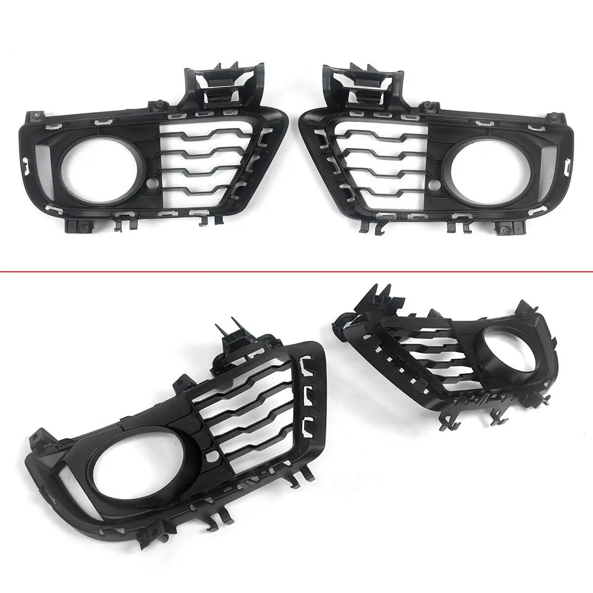 FOR 2013-2019 BMW 3 SERIES F34 GT M SPORT FRONT BUMPER GRILLE & FOG LIGHT COVERS