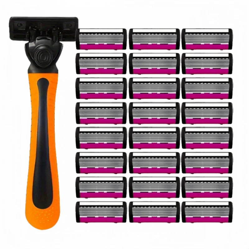 High-quality men's razor with anti-slip handle, sharp blade, smooth and durable. A must-have manual razor for men