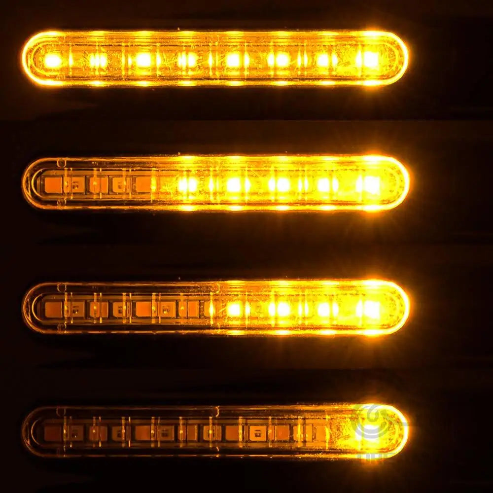 2/4 Motorcycle 12V LED Turn Signal Indicators Blinker Light Flashing Light For Kawasaki KLR650 ZZR600 Ninja ZX7R ZX6R 650 750R