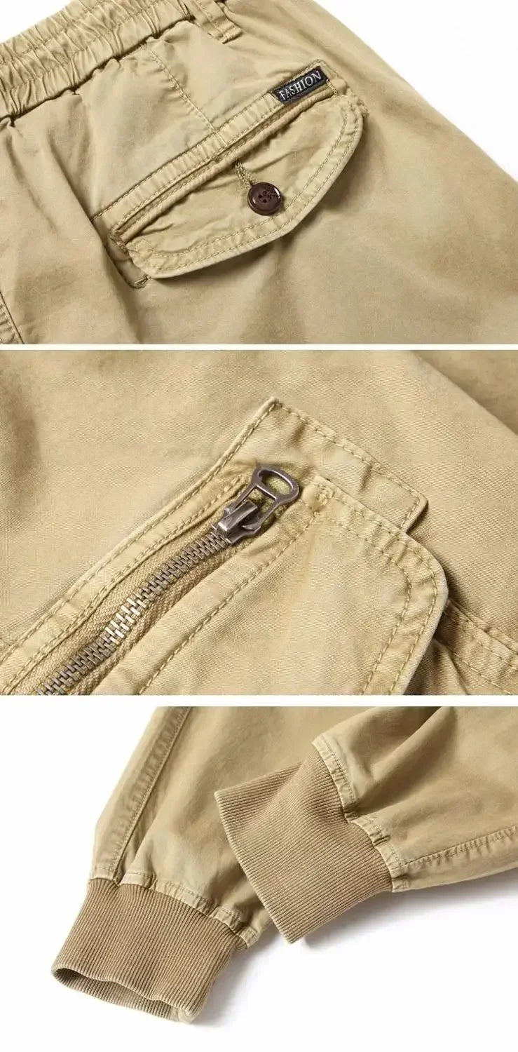 Men Military Tactical Pants Men Washed Overalls Men Beam Pants Male Streetwear Casual Cargo Pants for Men Trousers