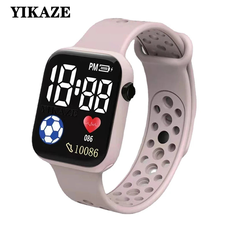 2025 LED Digital Watch For Kids Boys Sports Waterproof Watches Girls Silicone Digital Watch Casual Childrens Electronic Reloj
